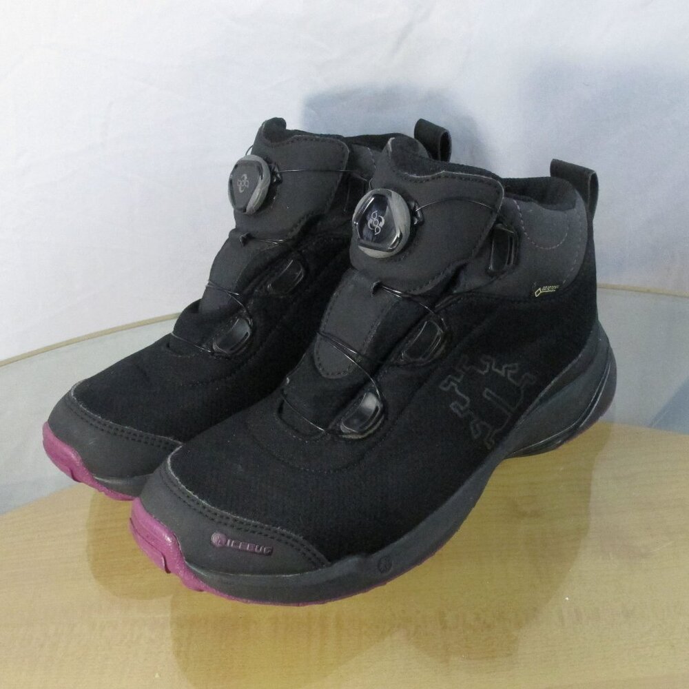 Icebug Women's BUGrip Boots Black Fabric Size 7